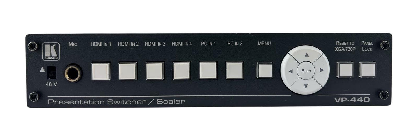 Kramer VP-440 6-Input Presentation Switcher / Video Scaler - No AC