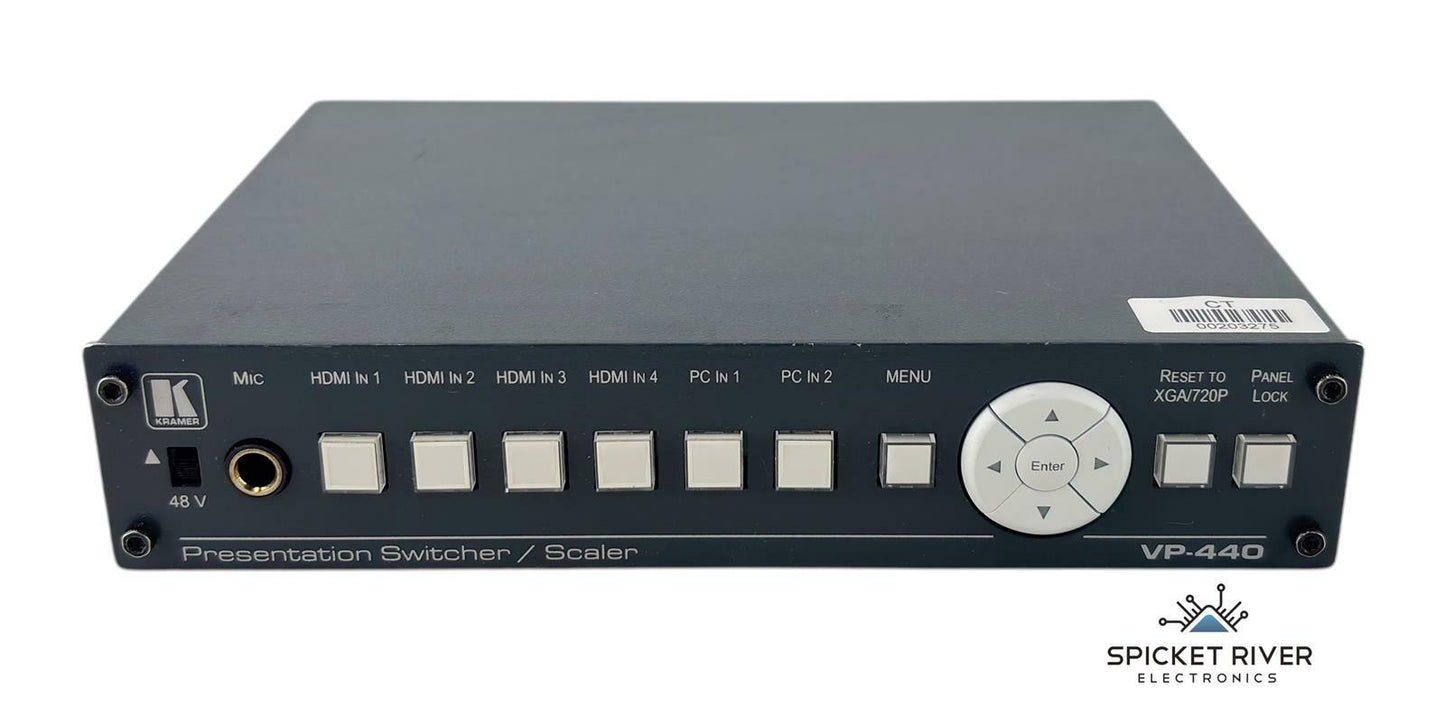 Kramer VP-440 6-Input Presentation Switcher / Video Scaler - No AC