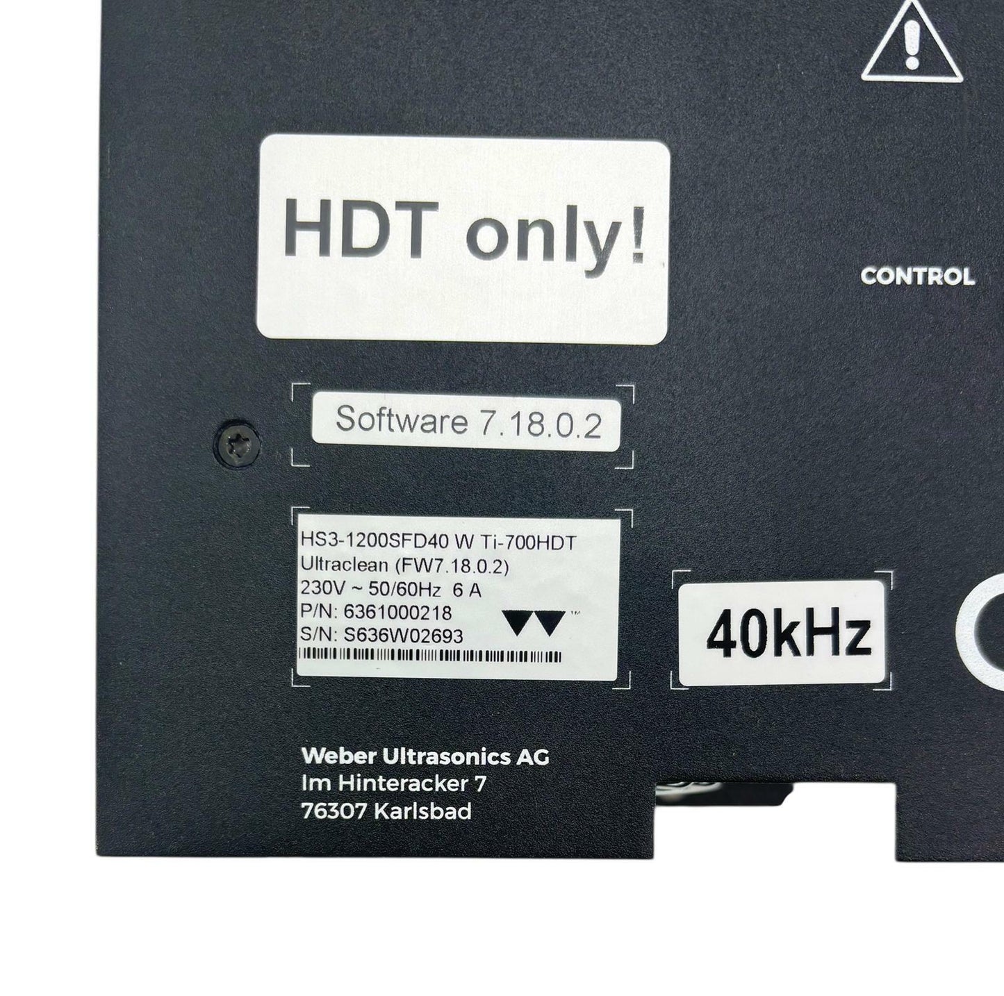 Weber HS3-1200SFD40 W TI-700HDT Sonic Digital HS 6361000218