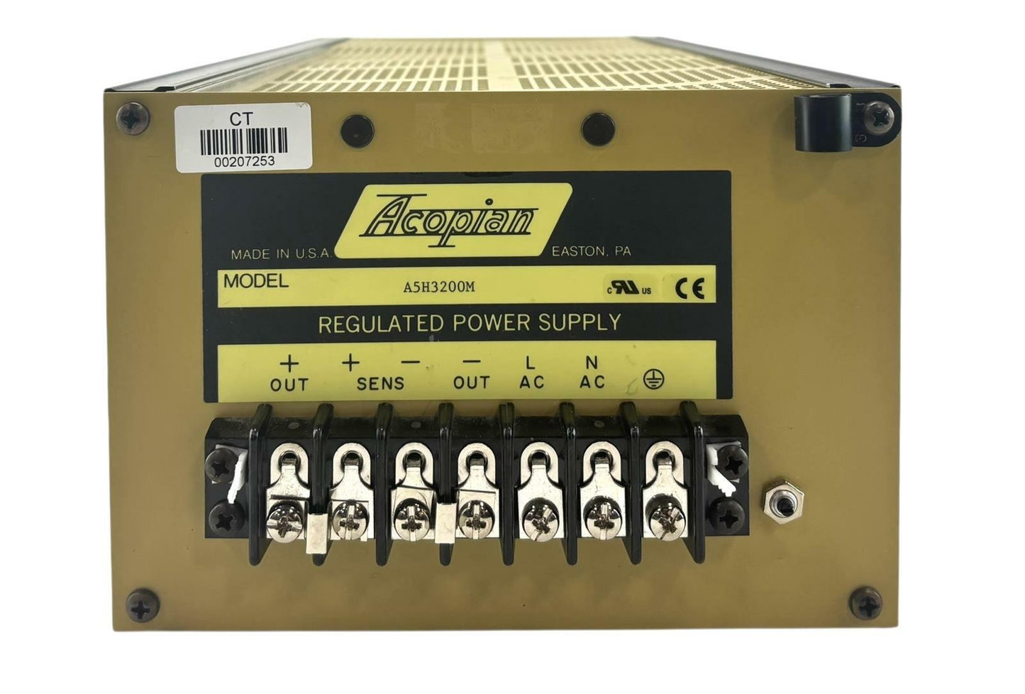 Acopian A5H3200M High-Performance AC-DC 105-125VAC Linear Regulated Power Supply