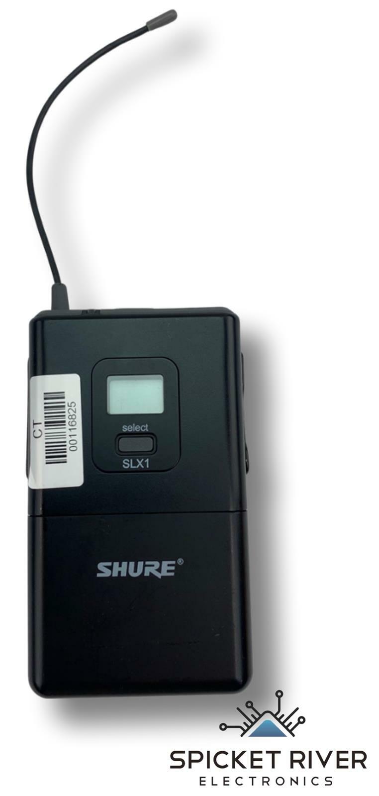 Shure SLX1 Wireless Microphone Body Pack Transmitter 470-494 MHz