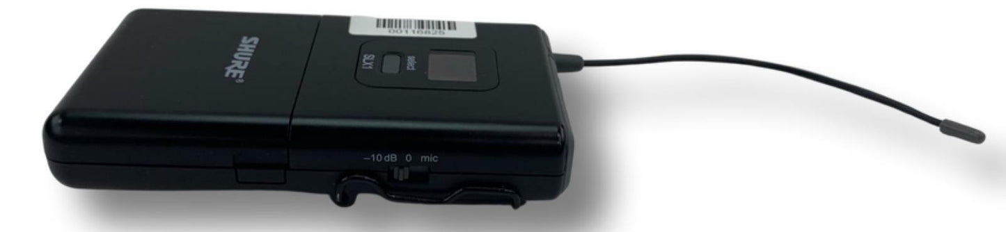 Shure SLX1 Wireless Microphone Body Pack Transmitter 470-494 MHz