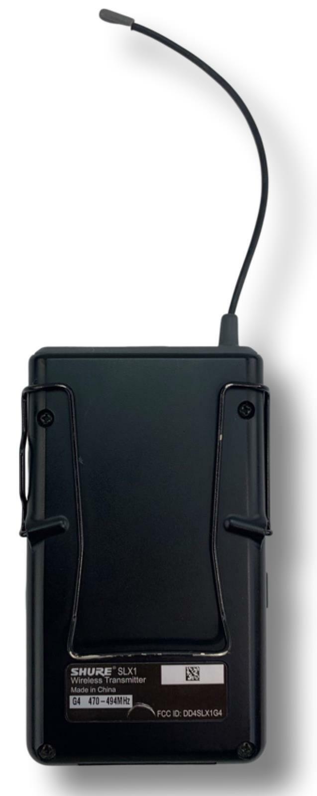 Shure SLX1 Wireless Microphone Body Pack Transmitter 470-494 MHz