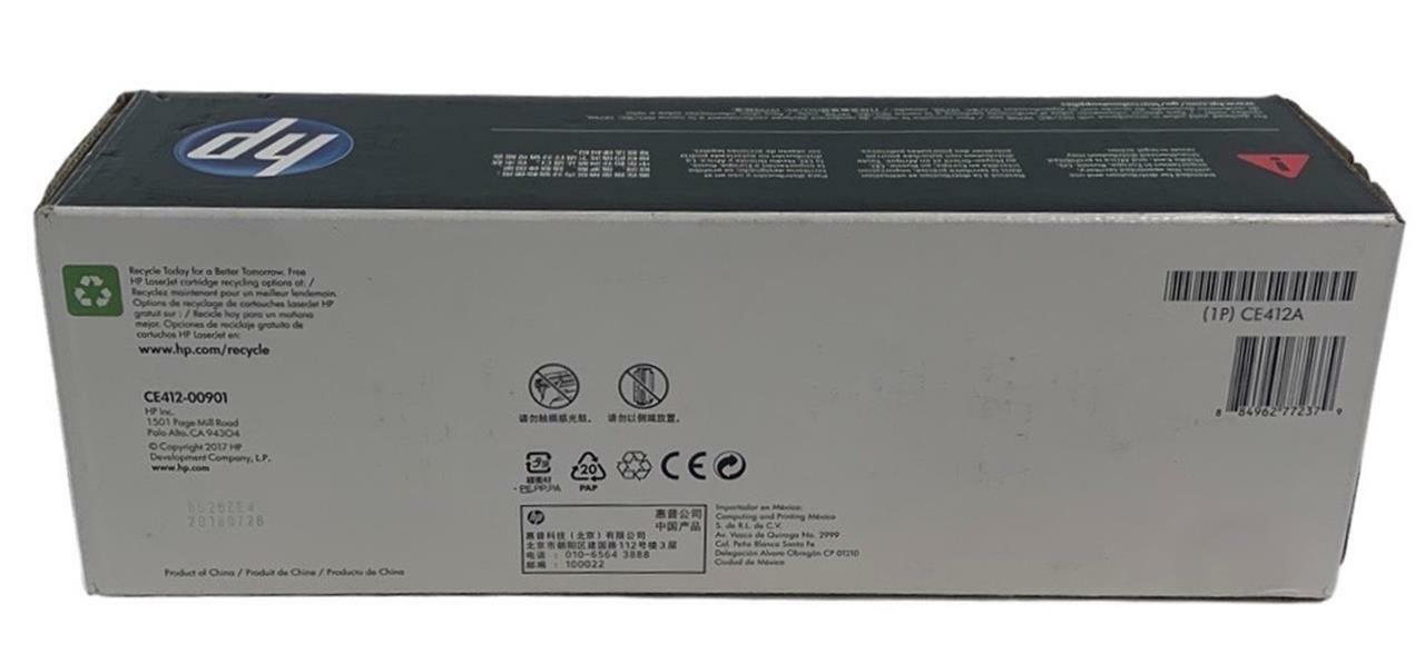 NEW - Genuine - HP CE412A LaserJet 305A Yellow Toner Cartridge