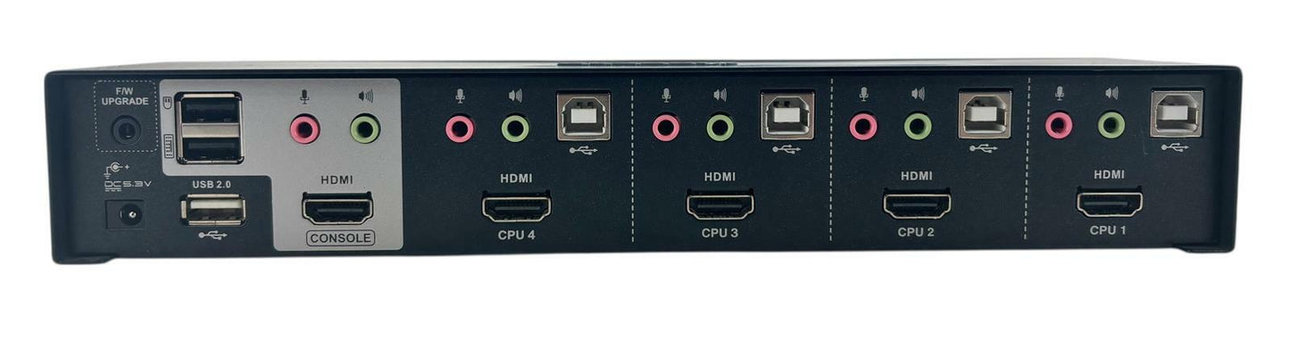 IOGear GCS1794 MiniView 4-Port HDMI Multimedia HD KVMP Switch w/ Audio No AC