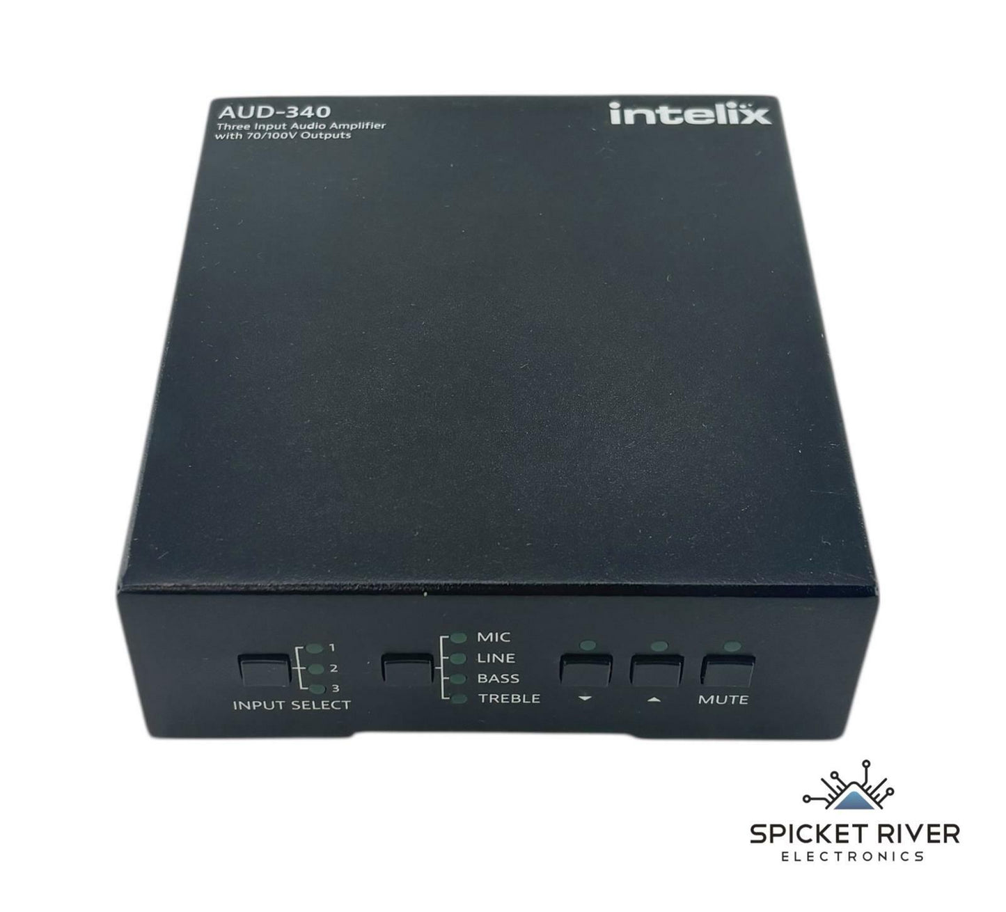 Intelix AUD-340 3-Input Audio Amplifier w/ 70/100V Outputs