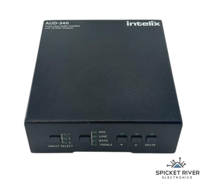 Intelix AUD-340 3-Input Audio Amplifier w/ 70/100V Outputs