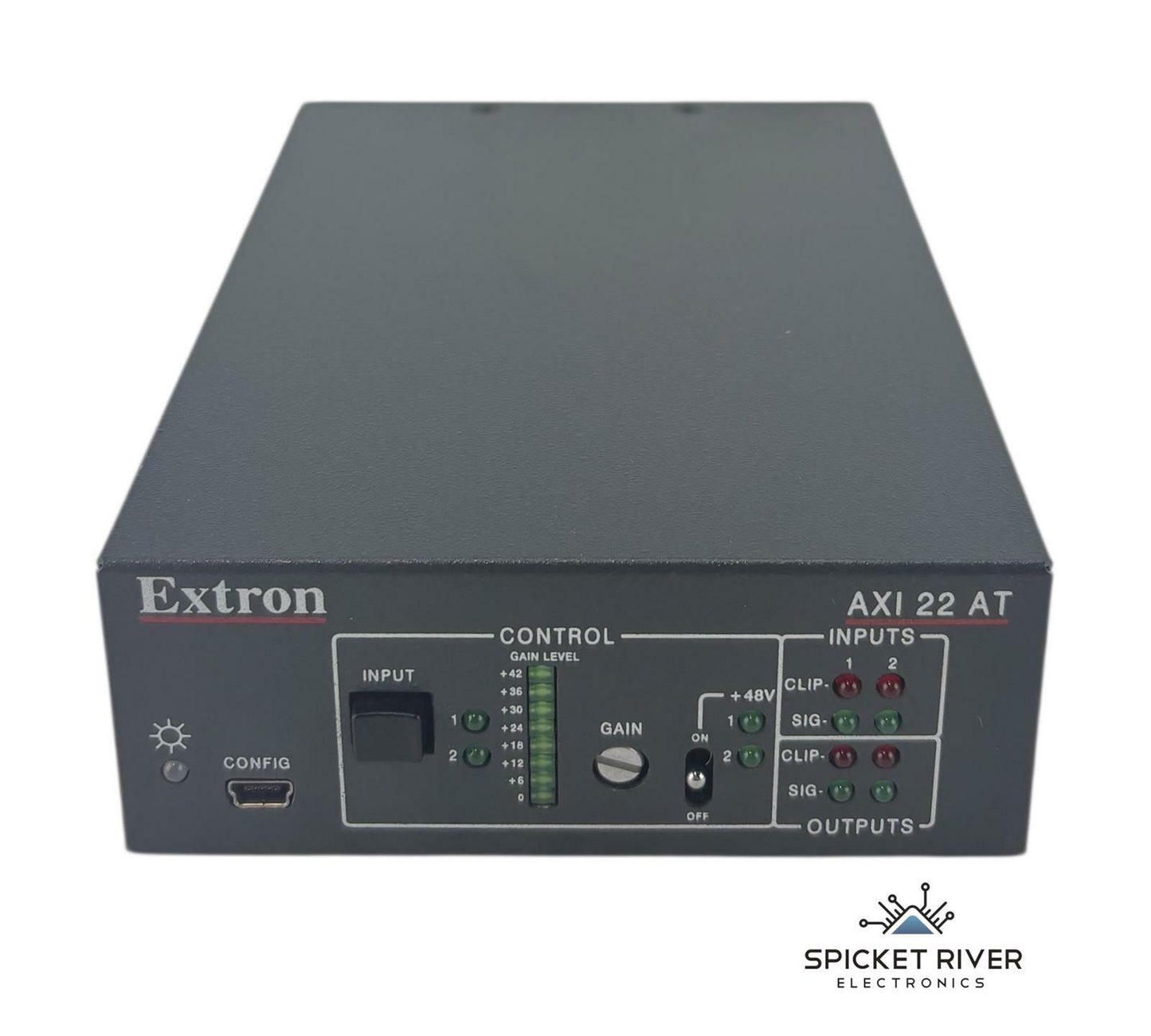 Extron AXI 22 AT 2-Input 2-Output PoE Dante Audio Interface