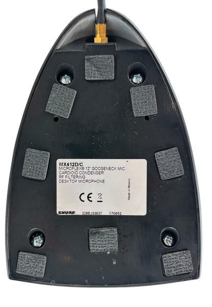 Shure MX412D/C Microflex 12" Gooseneck Cardioid Condenser RF Filtering Desk Mic