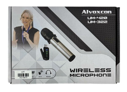 Alvoxcon UM-420 Wireless Microphone Set - 2x CK-4 Wireless Mics - READ