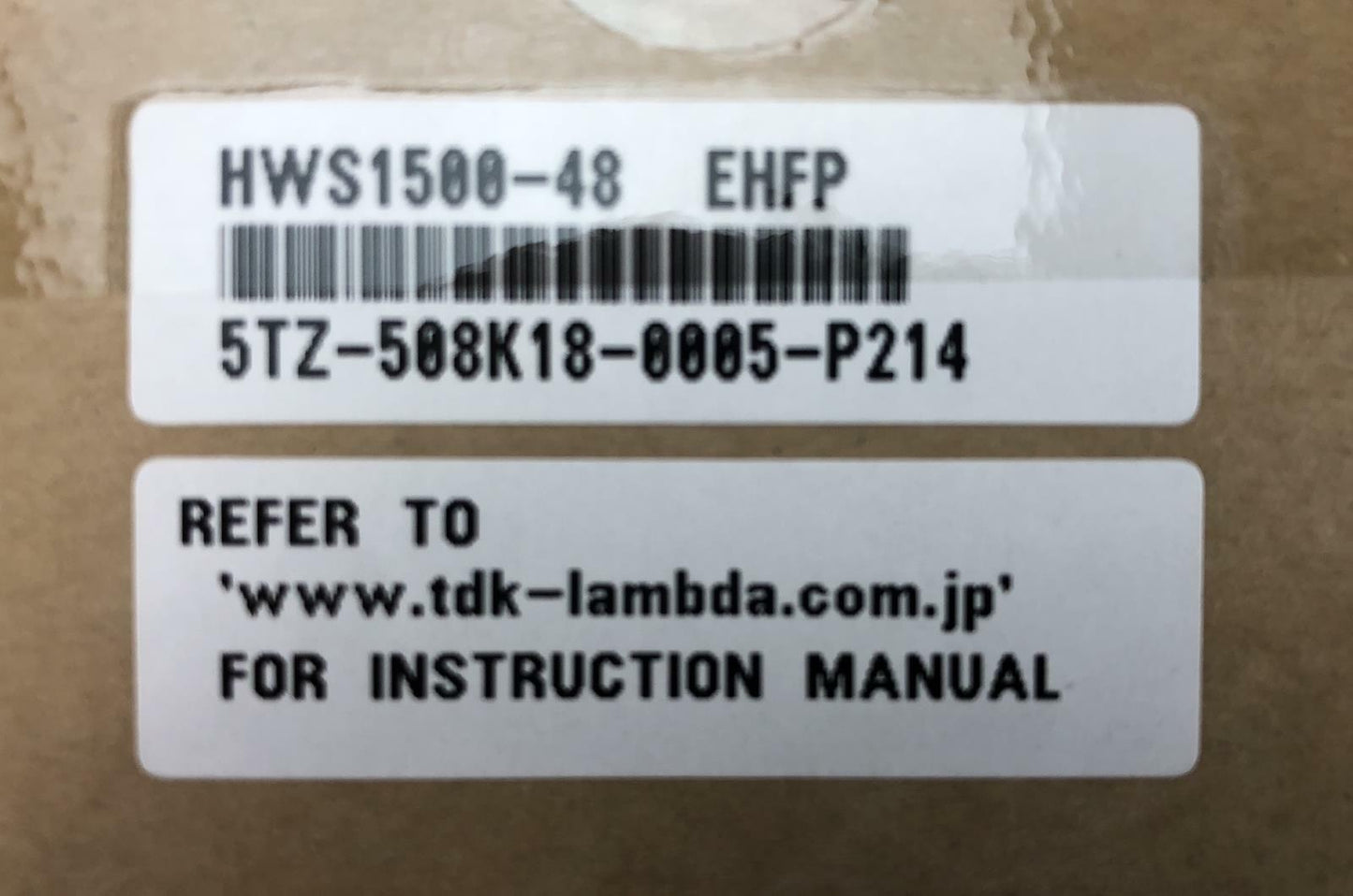 NEW - Open Box - TDK Lambda HWS1500-48 HWS150048 AC/DC Power Supply
