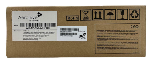 Open Box - Aerohive Networks AP550 Indoor Wireless Access Point AH-AP-550-AC-FCC