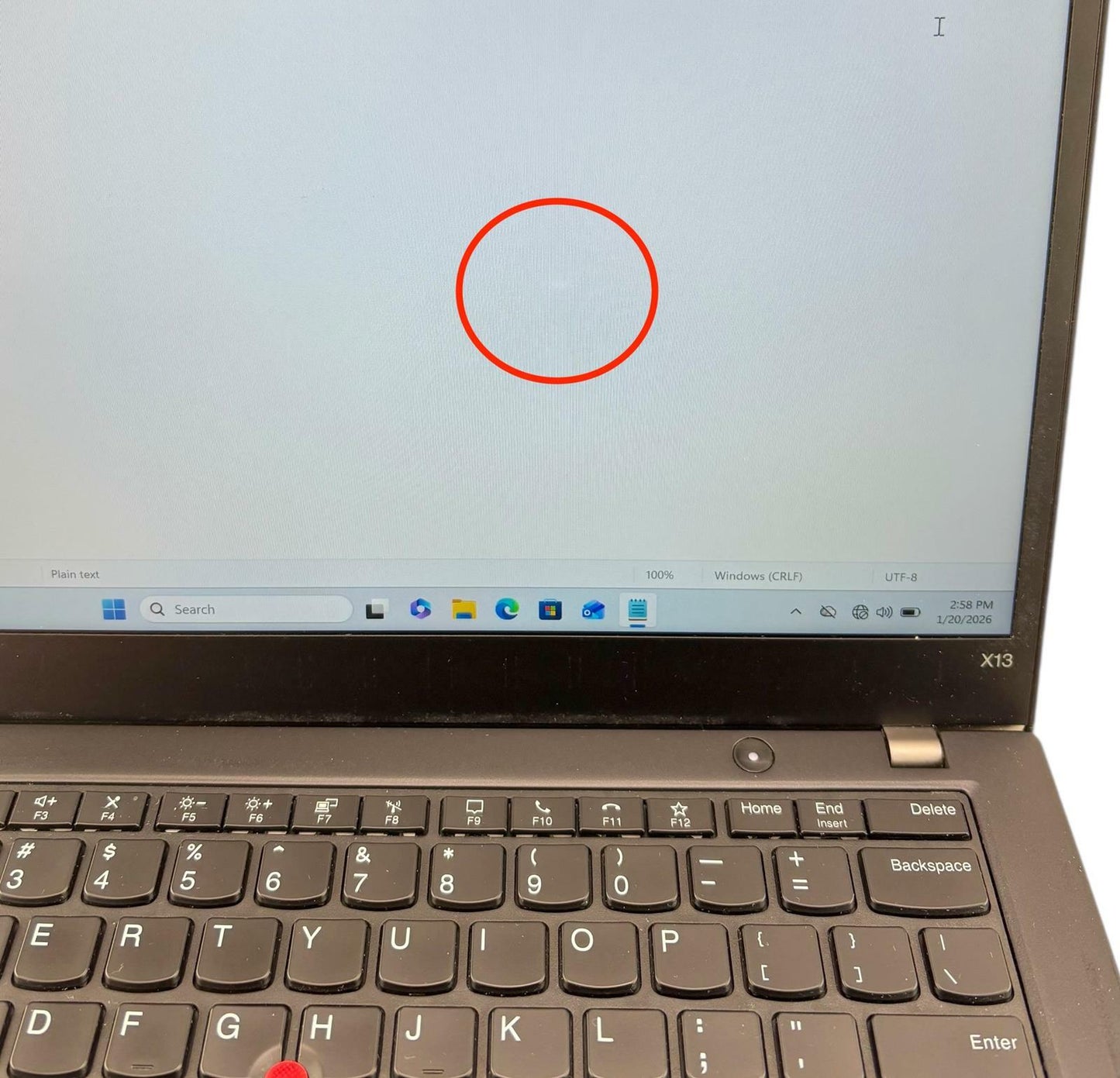 Lenovo ThinkPad X13 Gen1 Quad i7-10610U 1.8GHz 256GB SSD 16GB RAM - READ #218052