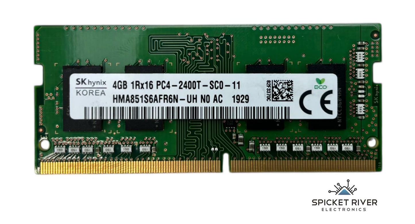 Lot of 2 - SK Hynix HMA851S6AFR6N-UH 4GB 1Rx16 PC4-2400T DDR4 SODIMM Laptop RAM