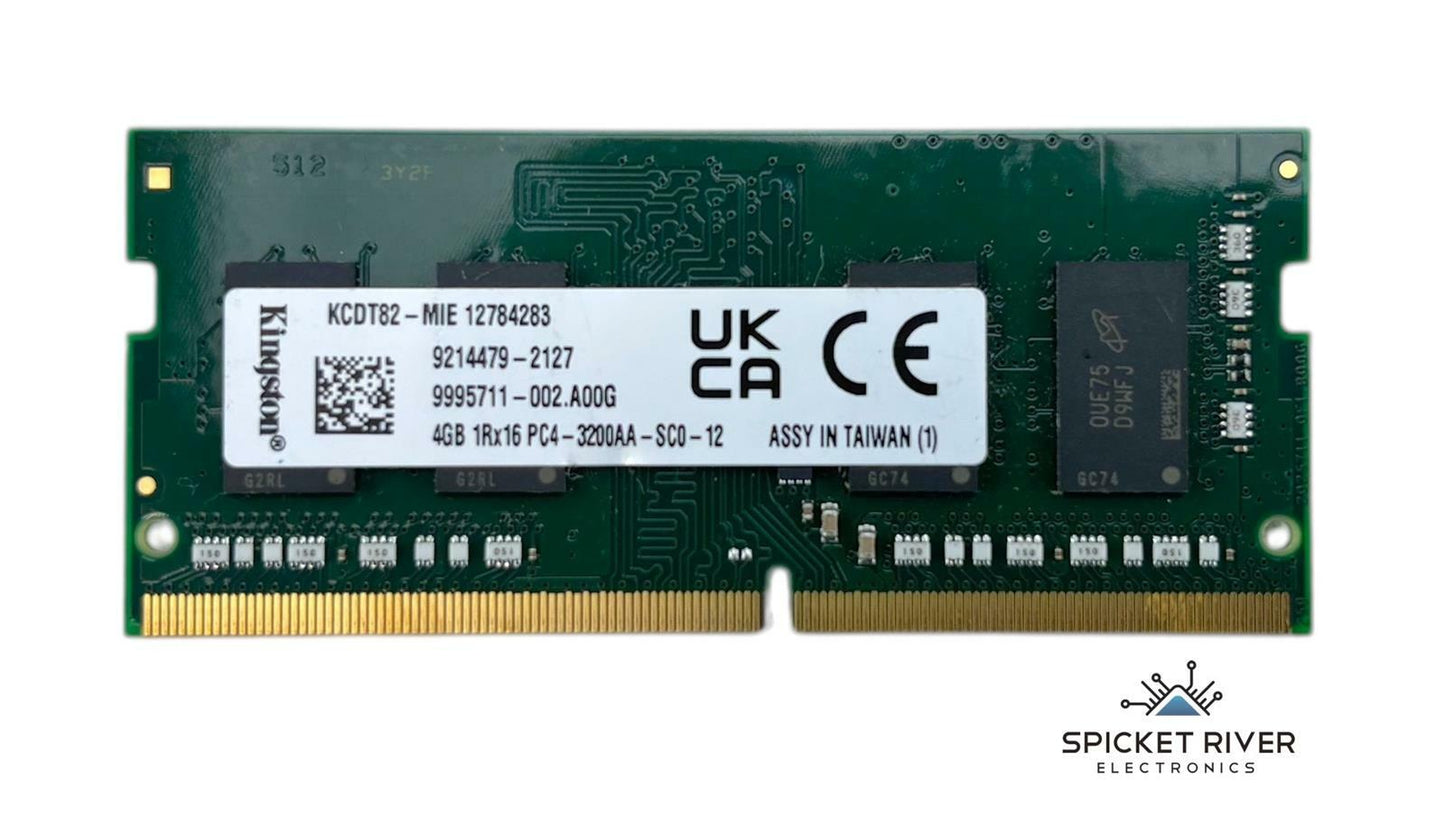 Lot of 2 - Kingston KCDT82-MIE 4GB 1Rx16 PC4-3200AA DDR4 SODIMM Laptop RAM