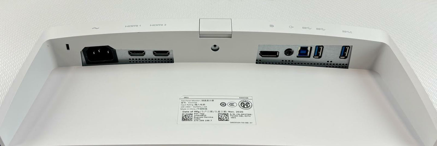 Dell S3221QS 32" 4K UHD (3840x2160) Curved Display Monitor