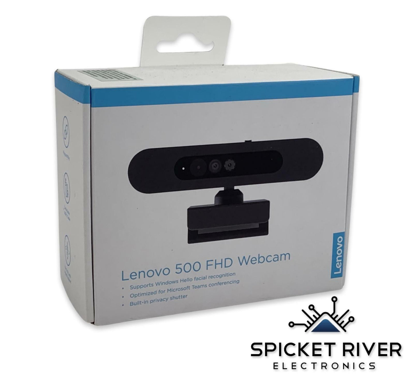 NEW - Lenovo 500 FHD Webcam Full HD 1080P 4x Digital Zoom (4XC0V13599) - Black