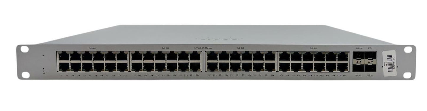 Cisco Meraki MS120-48LP 48-Port PoE Managed Gigabit Ethernet Switch - Unclaimed