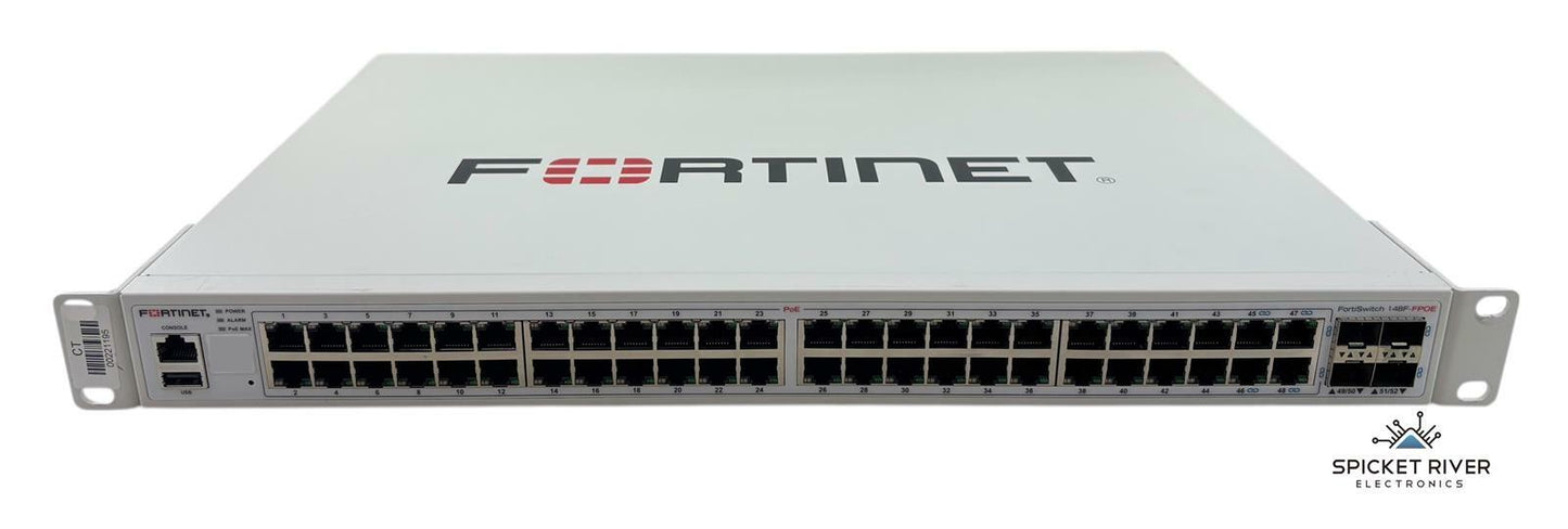 Fortinet FortiSwitch 148F-FPOE 48-Port Gigabit Network Switch 4x 10G SFP