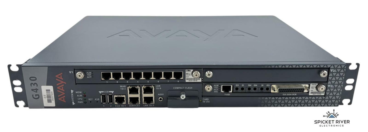 Avaya G430 Media Gateway w/ MM710, MM711 Modules