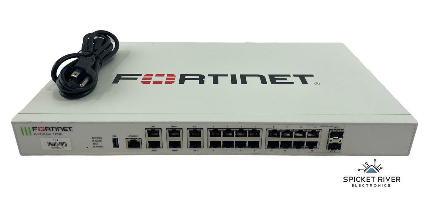 Fortinet FortiGate FG-100E Network Security Appliance Firewall - No License