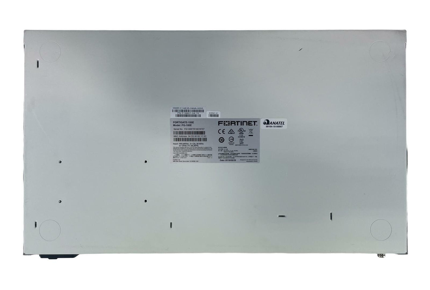 Fortinet FortiGate FG-100E Network Security Appliance Firewall - No License