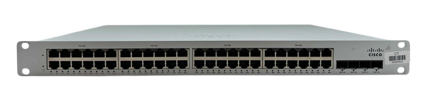 Cisco Meraki MS210-48LP 48-Port Gigabit Ethernet Switch - Unclaimed