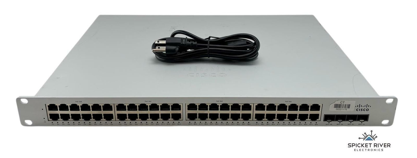 Cisco Meraki MS225-48FP 48-Port PoE Gigabit Ethernet Switch 4x SFP - Unclaimed