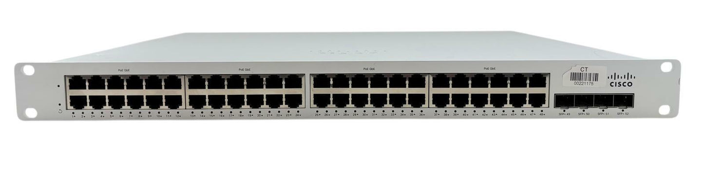 Cisco Meraki MS225-48FP 48-Port PoE Gigabit Ethernet Switch 4x SFP - Unclaimed