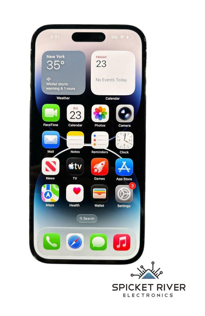 Apple iPhone iPhone 14 Pro - A2650 - 128GB AT&T Space Black - READ #220302