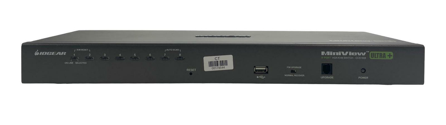 IOGear MiniView Ultra+ GCS1808 8-Port PS/2 USB VGA Combo KVMP Switch