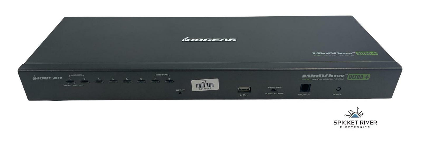 IOGear MiniView Ultra+ GCS1808 8-Port PS/2 USB VGA Combo KVMP Switch