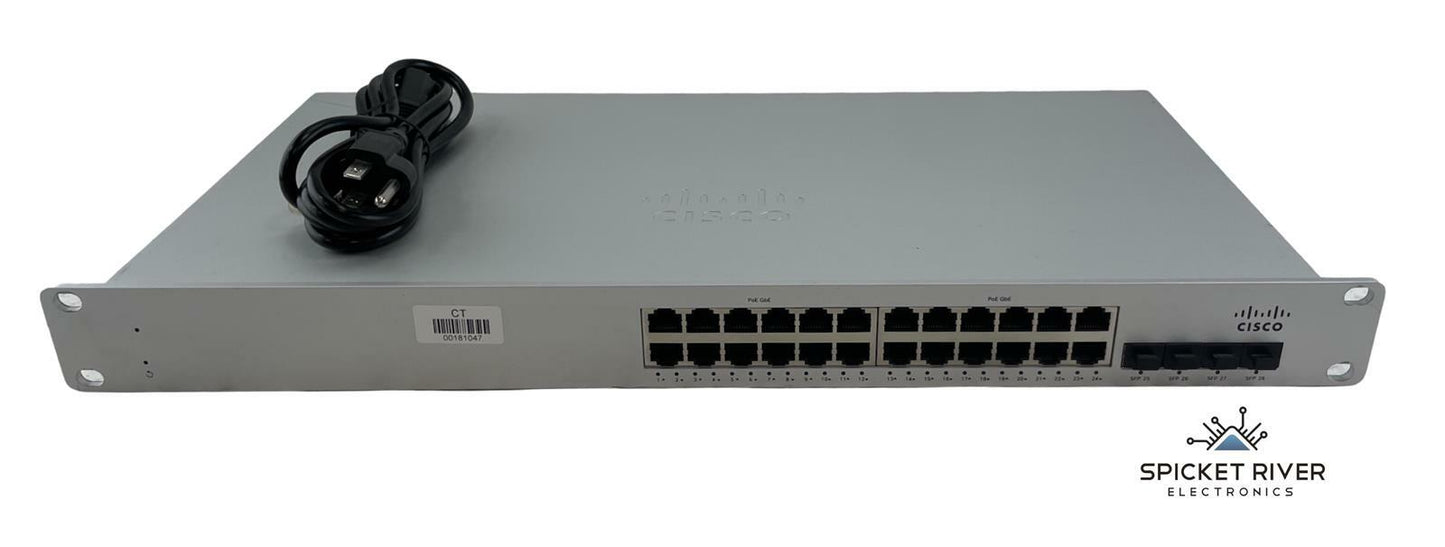 Cisco Meraki MS210-24P Cloud Managed PoE Gigabit Ethernet Switch - Unclaimed