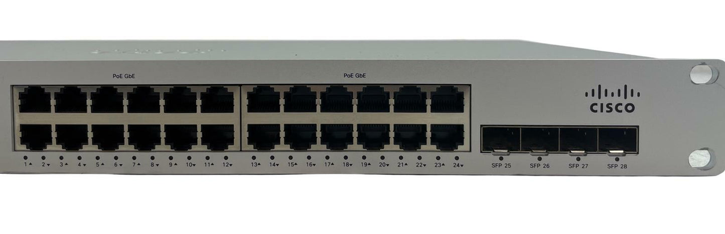 Cisco Meraki MS210-24P Cloud Managed PoE Gigabit Ethernet Switch - Unclaimed