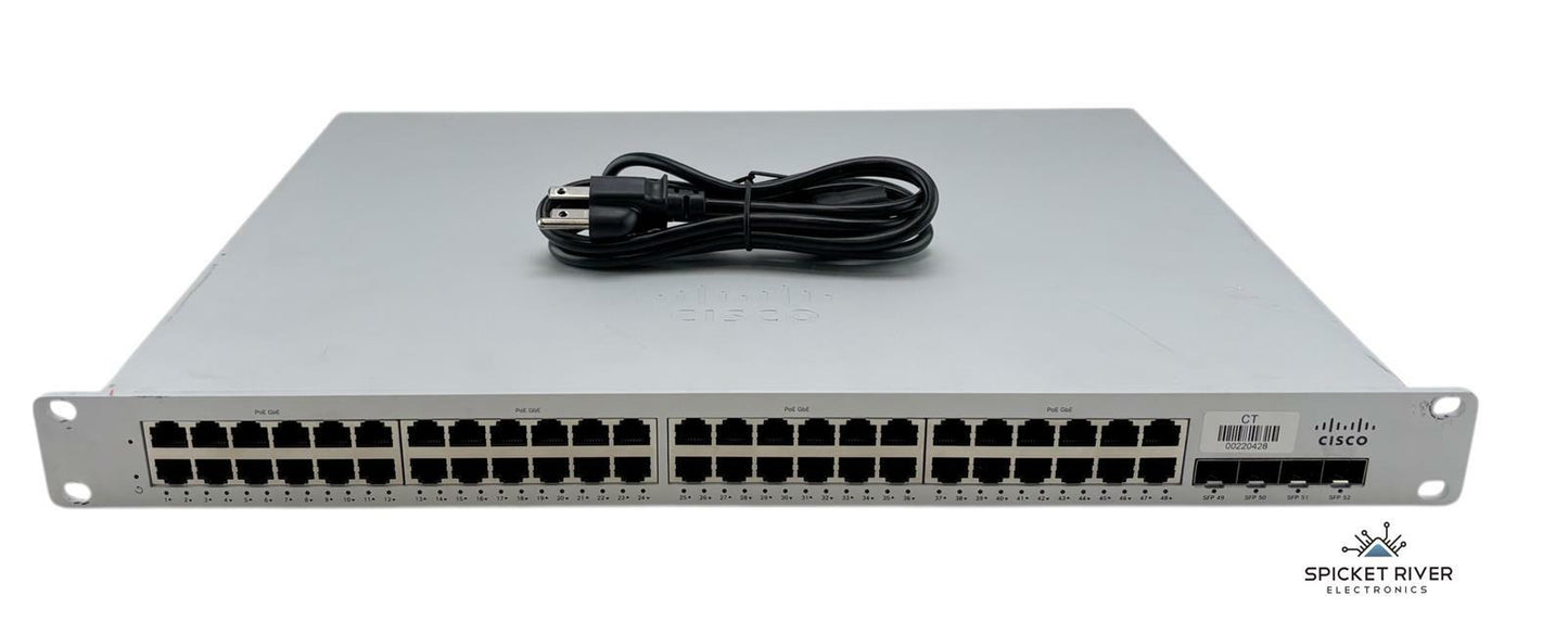 Cisco Meraki MS210-48FP 48-Port PoE Gigabit Ethernet Switch 4x SFP - Unclaimed