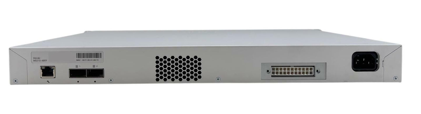 Cisco Meraki MS210-48FP 48-Port PoE Gigabit Ethernet Switch 4x SFP - Unclaimed