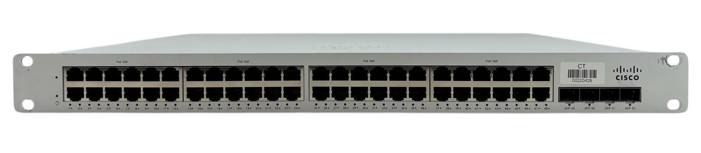 Cisco Meraki MS210-48FP 48-Port PoE Gigabit Ethernet Switch 4x SFP - Unclaimed