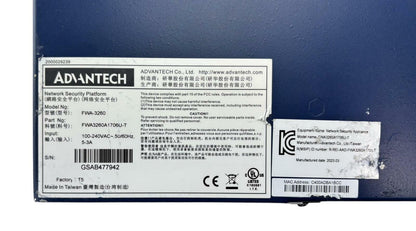 Advantech FWA-3260 Network Security Appliance FWA3260A1706U-T - No PSU