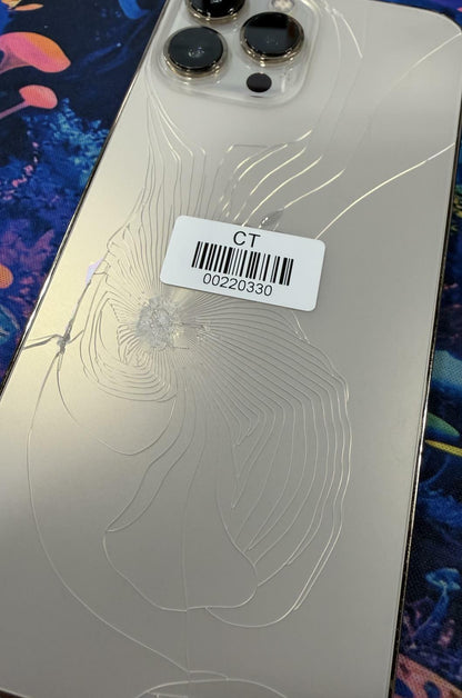 Apple iPhone 13 Pro Max A2484 - 128GB Unlocked - Gold iOS Smartphone - READ Back