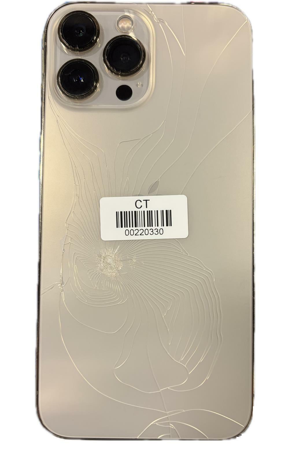 Apple iPhone 13 Pro Max A2484 - 128GB Unlocked - Gold iOS Smartphone - READ Back