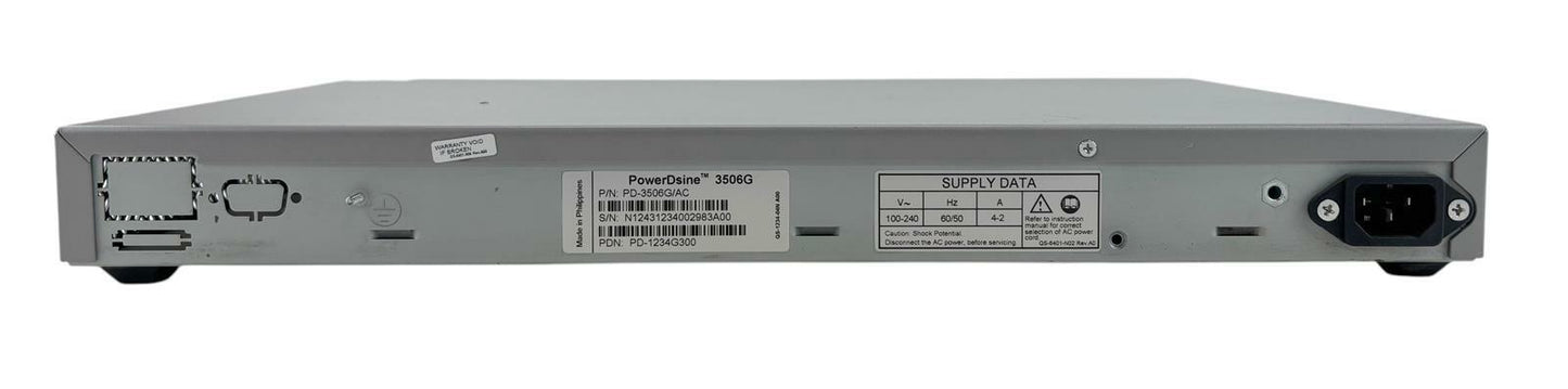 PowerDsine 3506G 6-Port Midspan PoE Injector Device PD-3506G/AC PD-1234G300