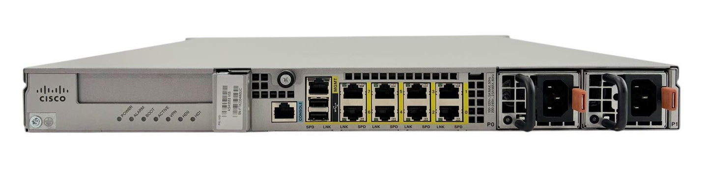 Cisco ASA5555 v5 8-Port Adaptive Network Security Appliance Xeon X3460 16GB RAM
