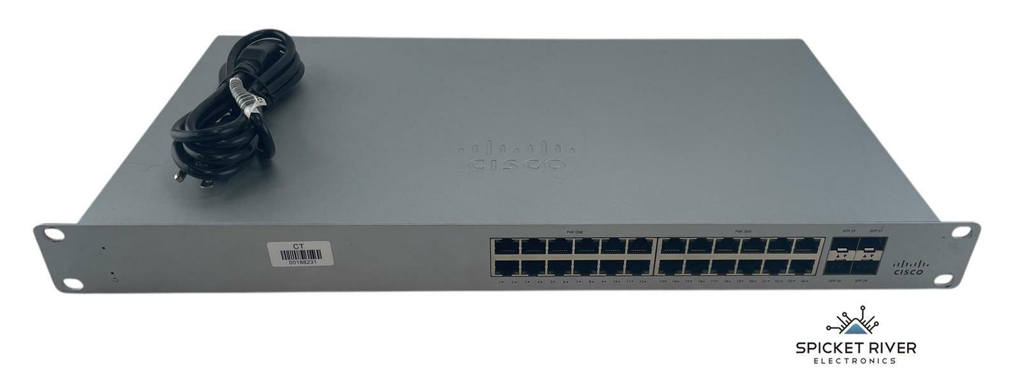 Cisco Meraki MS120-24P Gigabit Ethernet PoE Network Switch - Unclaimed