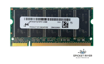 Micron MT9VDDT3272PHY-335M1 1433 256MB PC-2700 DDR ECC SODIMM RAM Memory