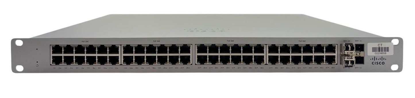 Cisco Meraki MS125-48FP 48-Port PoE Managed Ethernet Network Switch - Unclaimed