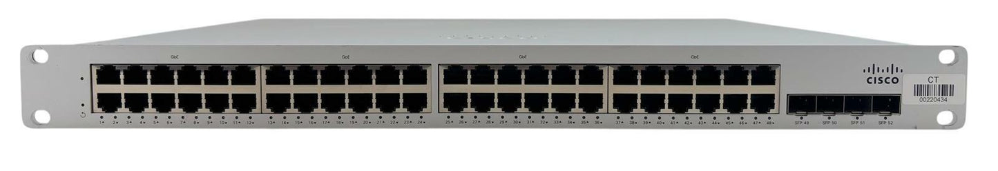 Cisco Meraki MS210-48 48-Port Non-PoE Gigabit Ethernet Network Switch