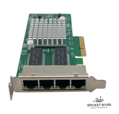 Intel I350-GE-4T-X4 4-Port RJ45 Ethernet Network Adapter PCIe Card - Low Profile