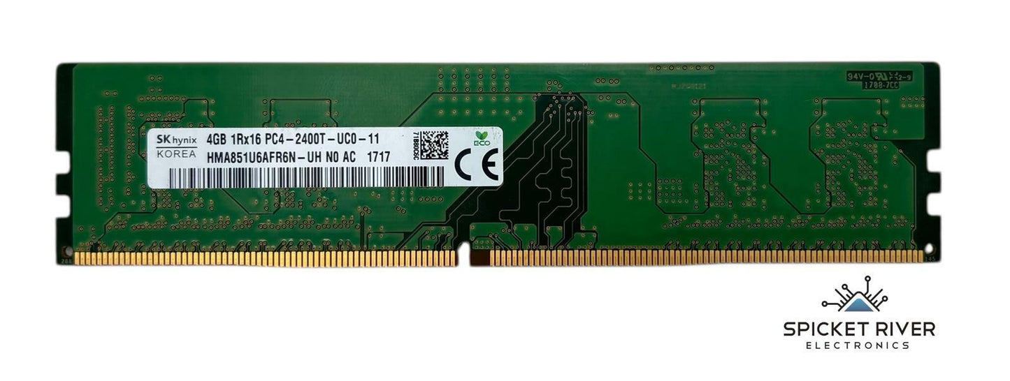 Lot of 3 - SK Hynix HMA851U6AFR6N-UH 4GB 1Rx16 PC4-2400T DDR4 Desktop RAM Memory