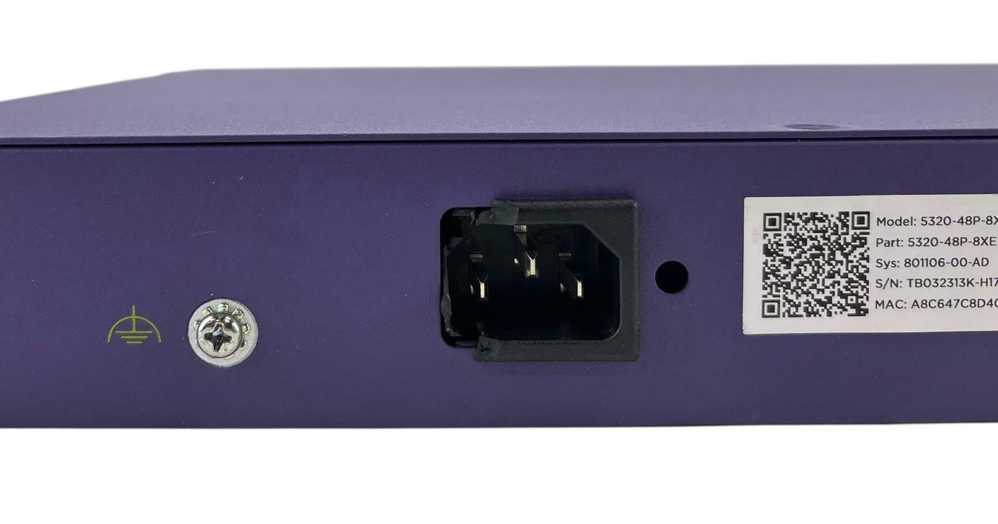 Extreme Networks 5320-48P-8XE 48-Port PoE+ 8x SFP Ethernet Switch - READ