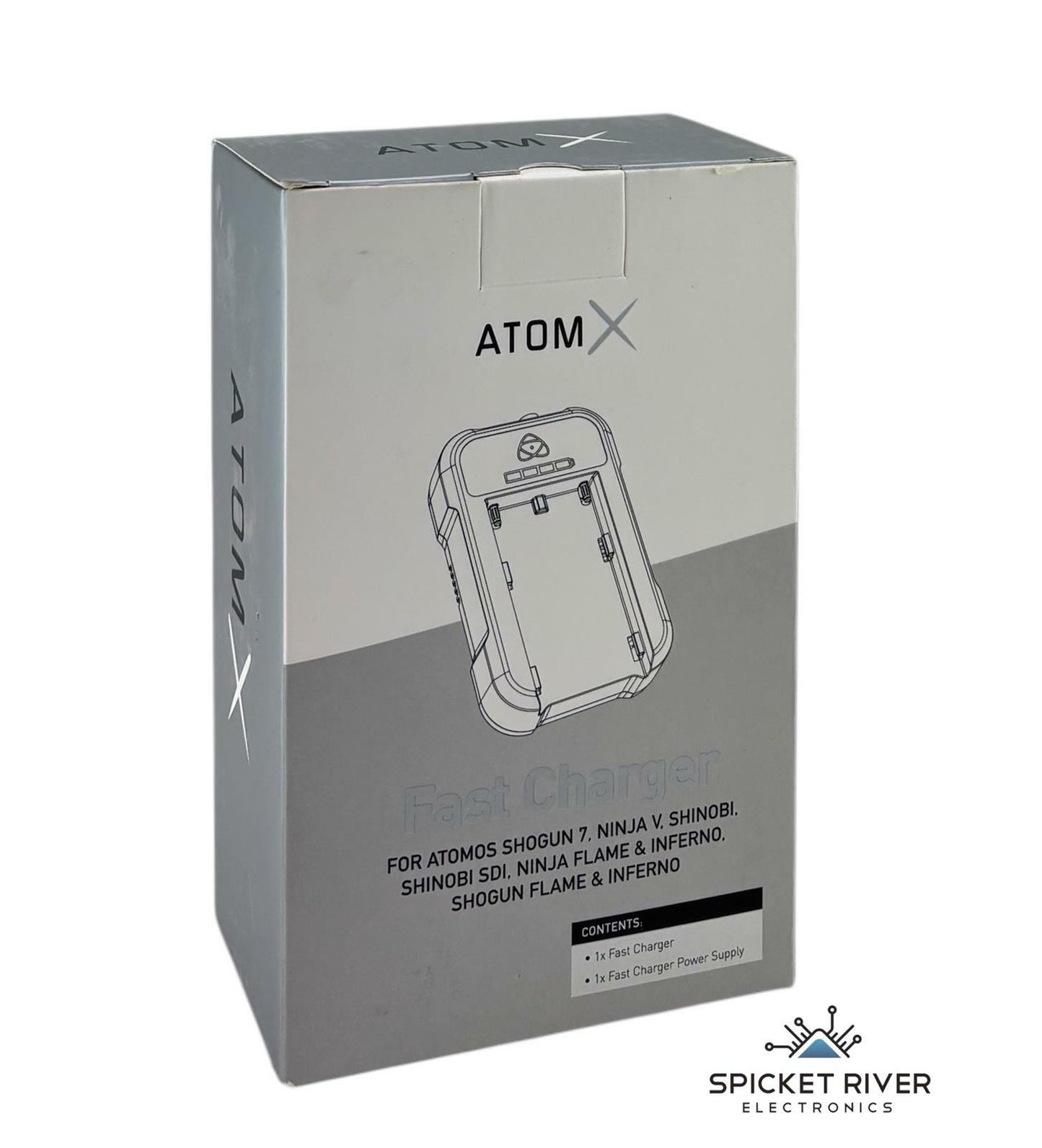 AtomX ATOMFCGRS2 Fast Charger for Atomos Shogun 7 / Ninja V / Shinobi / Inferno